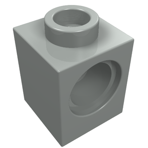 LEGO 6541 Technic, Brick 1 x 1 with Hole in Light Gray - Authentic LEGO Part