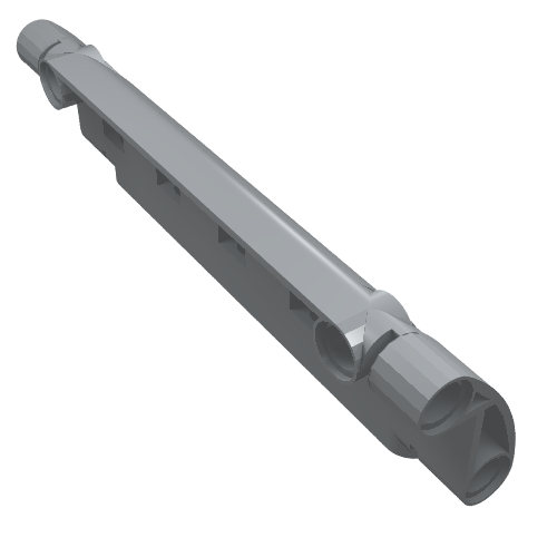 LEGO 62531 Technic, Panel Curved 11 x 3 with 2 Pin Holes through Panel Surface in Light Bluish Gray - Authentic LEGO Part
