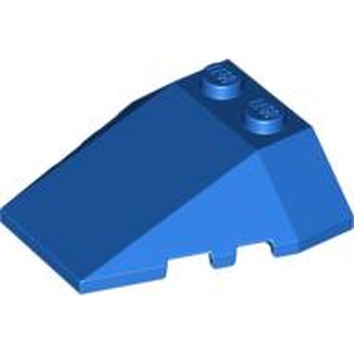 LEGO 48933 Wedge 4 x 4 Triple with Stud Notches in Blue - Authentic LEGO Part