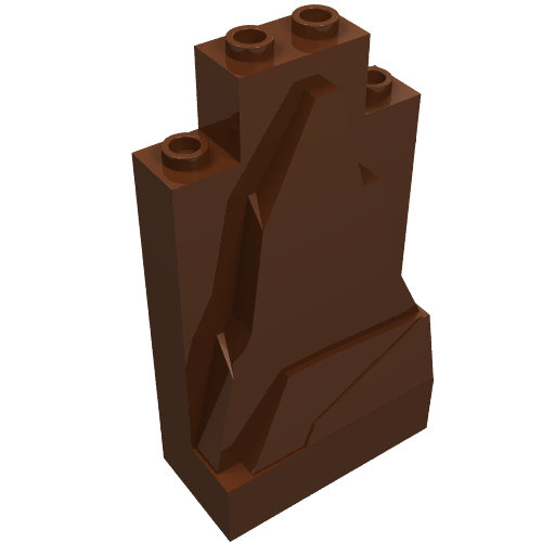 LEGO 47847 Rock Panel 2 x 4 x 6 in Reddish Brown - Authentic LEGO Part
