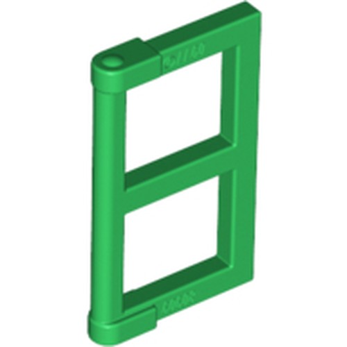 LEGO 60608 Pane for Window 1 x 2 x 3 with Thick Corner Tabs in Green - Authentic LEGO Part