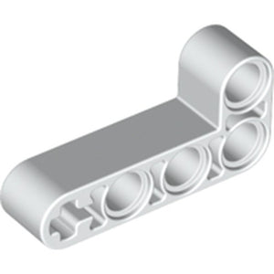 LEGO 32140 Light Bluish Gray Technic, Liftarm, Modified Bent Thick L-Shape 2 x 4 in White - Authentic LEGO Part