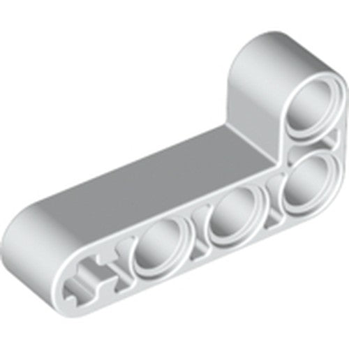 LEGO 32140 Light Bluish Gray Technic, Liftarm, Modified Bent Thick L-Shape 2 x 4 in White - Authentic LEGO Part