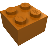 LEGO 3003 Brick 2 x 2 in Dark Orange - Authentic LEGO Part
