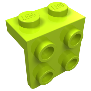 LEGO 44728 Bracket 1 x 2 - 2 x 2 in Lime - Authentic LEGO Part