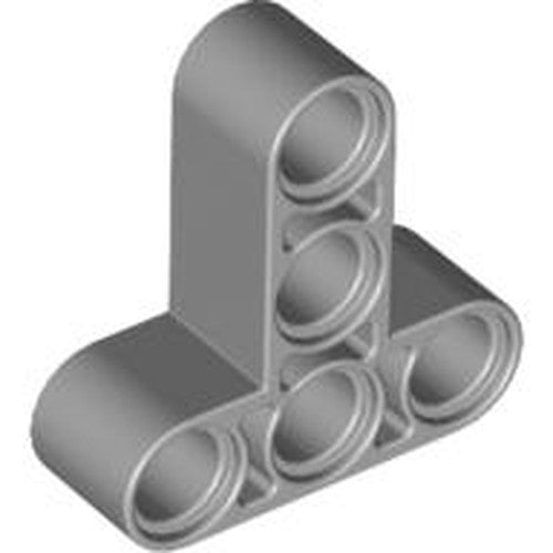 LEGO 60484 Light Bluish Gray Technic, Liftarm, Modified T-Shape Thick 3 x 3 in Light Bluish Gray - Authentic LEGO Part