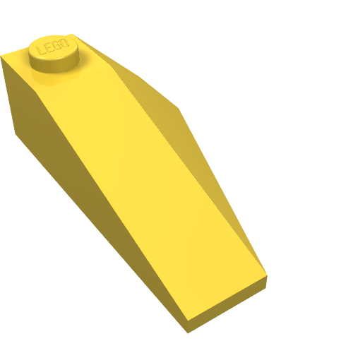 LEGO 43710 Wedge 4 x 2 Triple Left in Yellow - Authentic LEGO Part