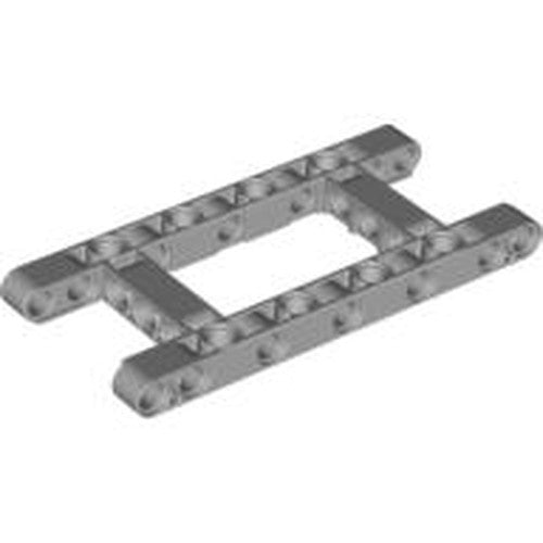 LEGO 64178 Light Bluish Gray Technic, Liftarm, Modified Frame Thick 5 x 11 Open Center - Main Product Image