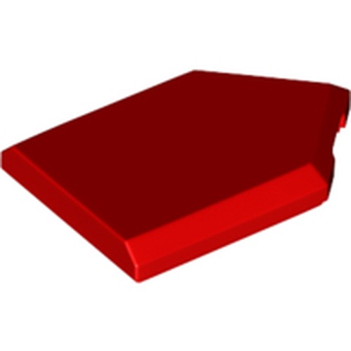 LEGO 22385 Tile, Modified 2 x 3 Pentagonal in Red - Authentic LEGO Part