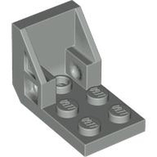 LEGO 4598 Bracket 3 x 2 - 2 x 2 Inverted (Space Seat) in Light Gray - Authentic LEGO Part