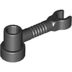 LEGO 4735 Bar 1 x 3 with Clip and Stud Holder (Robot Arm) in Black - Authentic LEGO Part