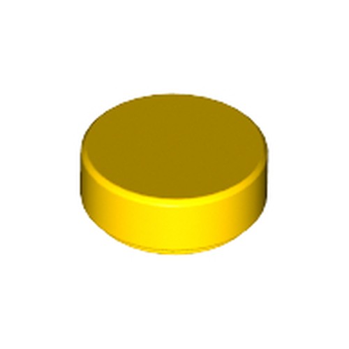 LEGO 98138 Tile, Round 1 x 1 in Yellow - Authentic LEGO Part