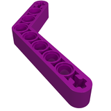 LEGO 6629 Technic, Liftarm, Modified Bent Thick 1 x 9 (6 - 4) in Purple - Authentic LEGO Part