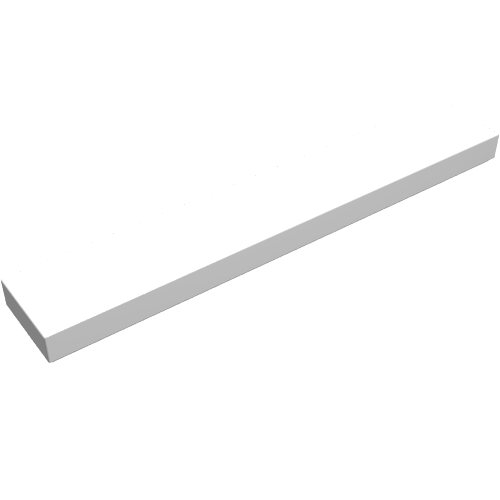 LEGO 6636 Tile 1 x 6 in White - Authentic LEGO Part