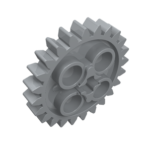 LEGO 3648 Technic, Gear 24 Tooth with 1 Axle Hole in Light Bluish Gray - Authentic LEGO Part