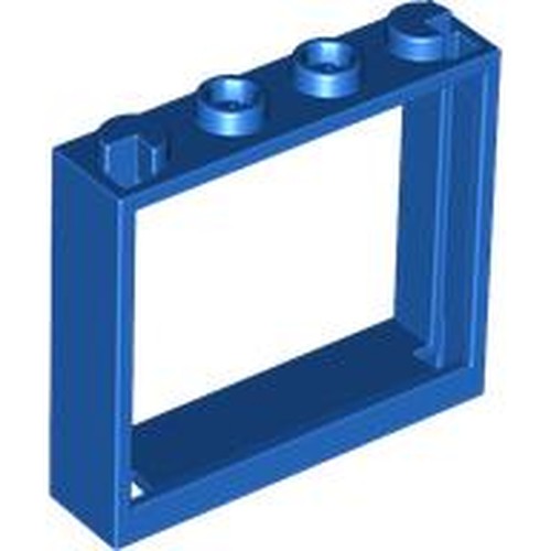 LEGO 60594 Window 1 x 4 x 3 - No Shutter Tabs in Blue - Authentic LEGO Part