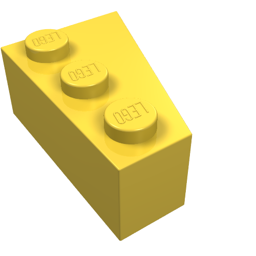 LEGO 6565 Wedge 3 x 2  Left in Yellow - Authentic LEGO Part