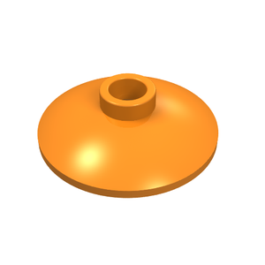 LEGO 4740 Dish 2 x 2 Inverted (Radar) in Orange - Authentic LEGO Part