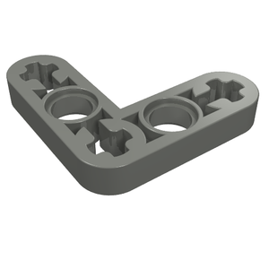 LEGO 32056 Technic, Liftarm, Modified Bent Thin L-Shape 3 x 3 in Dark Bluish Gray - Authentic LEGO Part