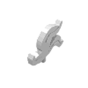 LEGO 4502b Minifigure, Plume Feather Triple in White - Authentic LEGO Part