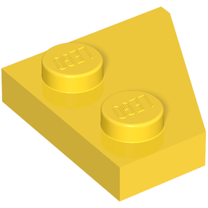 LEGO 24299 Wedge, Plate 2 x 2  Left in Yellow - Authentic LEGO Part