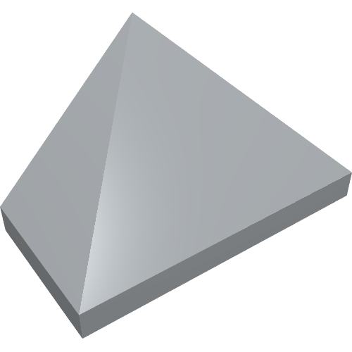 LEGO 15571 Slope 45 2 x 1 Triple with Bottom Stud Holder in Light Bluish Gray - Authentic LEGO Part