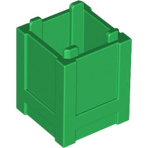 LEGO 61780 Container, Box 2 x 2 x 2 - Top Opening in Green - Authentic LEGO Part