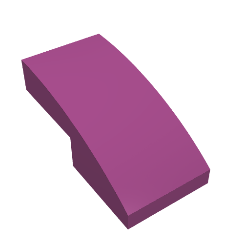 LEGO 11477 Slope, Curved 2 x 1 x 2/3 in Magenta - Authentic LEGO Part
