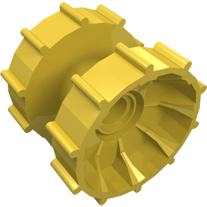 LEGO 32007 Technic Tread Hub in Yellow - Authentic LEGO Part