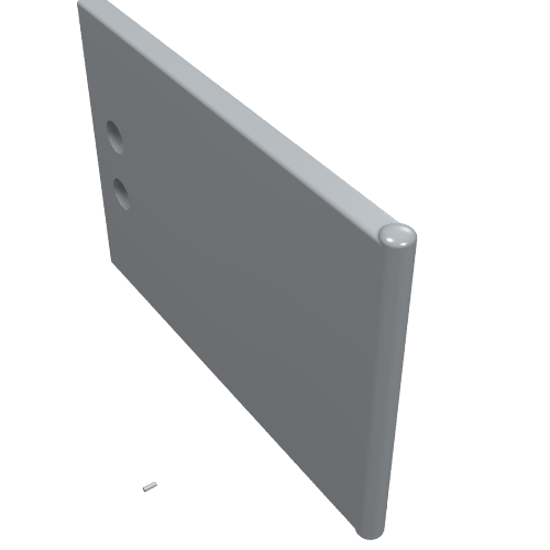 LEGO 4533 Container, Cupboard 2 x 3 x 2 Door in Light Bluish Gray - Authentic LEGO Part