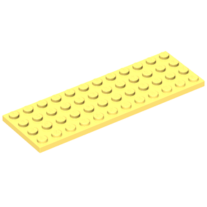 LEGO 3029 Plate 4 x 12 in Bright Light Yellow - Authentic LEGO Part