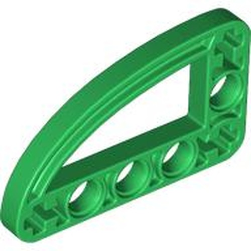 LEGO 32250 Technic, Liftarm, Modified L-Shape Quarter Ellipse Thin 3 x 5 in Green - Authentic LEGO Part