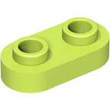 LEGO 35480 Plate, Round 1 x 2 with Open Studs in Lime - Authentic LEGO Part