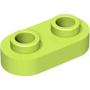 LEGO 35480 Plate, Round 1 x 2 with Open Studs in Lime - Authentic LEGO Part