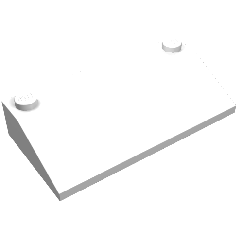LEGO 3939 Slope 33 3 x 6 with Inner Walls in White - Authentic LEGO Part