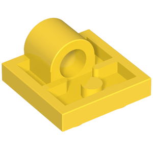 LEGO 2444 Plate, Modified 2 x 2 with Pin Hole in Yellow - Authentic LEGO Part