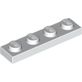 LEGO 3710 Plate 1 x 4 in White - Authentic LEGO Part