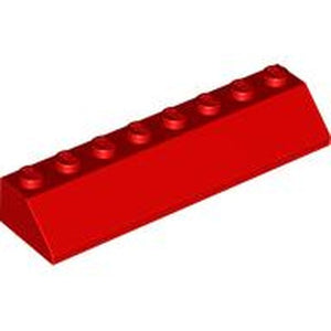 LEGO 4445 Slope 45 2 x 8 in Red - Authentic LEGO Part