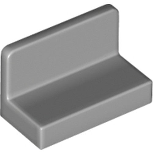LEGO 4865b Panel 1 x 2 x 1 with Rounded Corners in Light Bluish Gray - Authentic LEGO Part