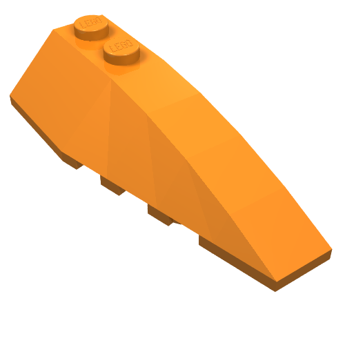 LEGO 41747 Wedge 6 x 2 Right in Orange - Authentic LEGO Part