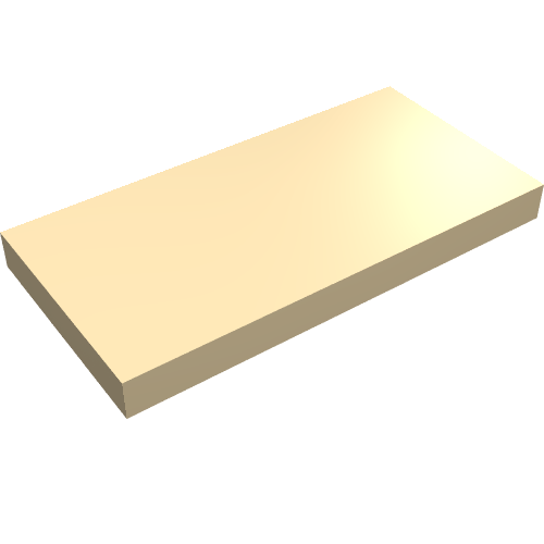 LEGO 87079 Tile 2 x 4 in Tan - Authentic LEGO Part
