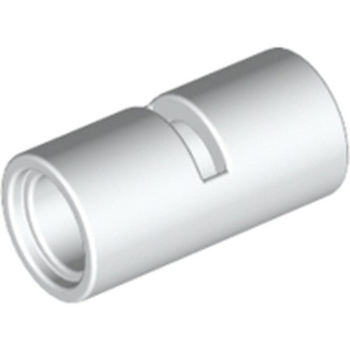 LEGO 62462 Technic, Pin Connector Round 2L with Slot (Pin Joiner Round) in White - Authentic LEGO Part