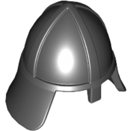 LEGO 3844 Minifigure, Headgear Helmet Castle Nasal Helmet with Angled Neck Protector - Main Product Image
