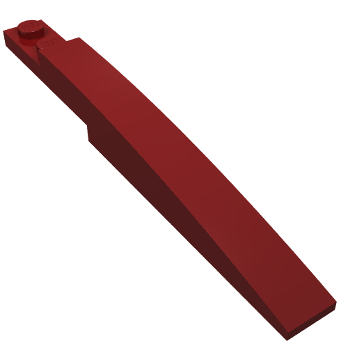 LEGO 85970 Slope, Curved 10 x 1 in Dark Red - Authentic LEGO Part