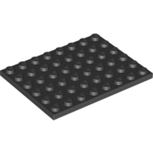 LEGO 3036 Plate 6 x 8 in Black - Authentic LEGO Part