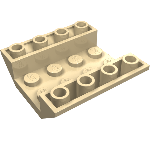 LEGO 4854 Slope, Inverted 45 4 x 4 Double in Tan - Authentic LEGO Part