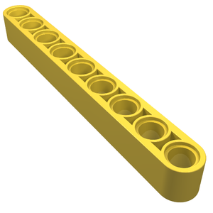 LEGO 40490 Technic, Liftarm Thick 1 x 9 in Yellow - Authentic LEGO Part