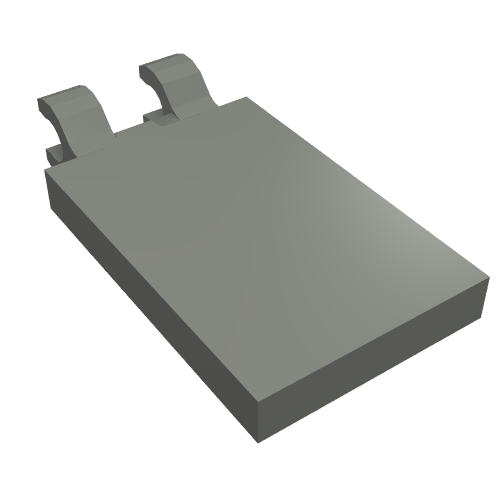 LEGO 30350b Tile, Modified 2 x 3 with 2 Open O Clips - Main Product Image