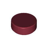 LEGO 98138 Tile, Round 1 x 1 in Dark Red - Authentic LEGO Part