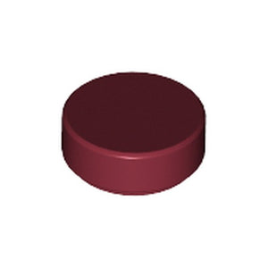 LEGO 98138 Tile, Round 1 x 1 in Dark Red - Authentic LEGO Part